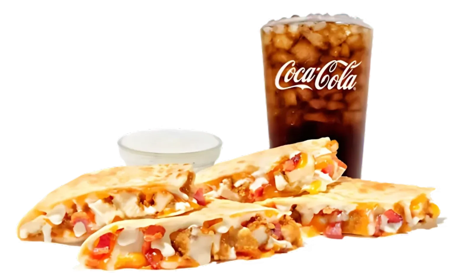 Zaxbys Menu With Prices 2026 31 Chicken bacon ranch quesadilla with melted cheese, served with dipping sauce and a glass of Coca-Cola