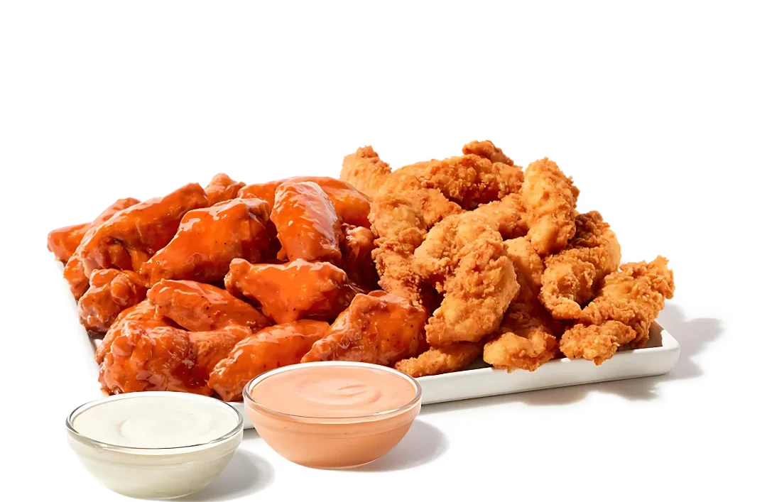 Zaxbys Menu With Prices 2026 78 Zaxby’s Chicken Fingerz & Traditional Wings Zampler Platter with crispy tenders, saucy wings, and signature dipping sauces
