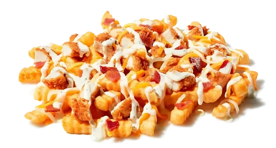 Zaxbys Menu With Prices 2026 34 Zaxby’s Chicken Bacon Ranch Loaded Fries with crispy fries, chicken, bacon, melted cheese, and ranch drizzle