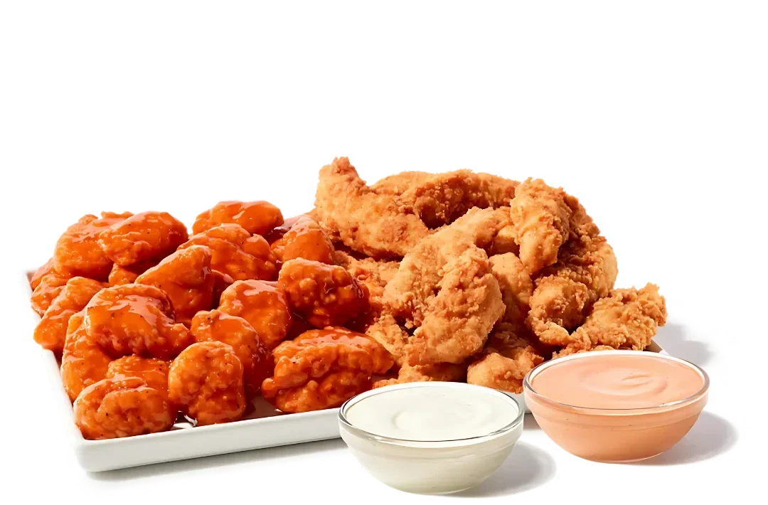 Zaxbys Menu With Prices 2026 79 Zaxby’s Chicken Fingerz & Boneless Wings Zampler Platter with crispy tenders, saucy boneless wings, and dipping sauces