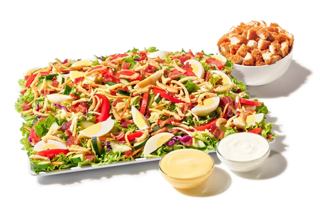 Zaxbys Menu With Prices 2026 89 Zaxbys Cobb Zalad Platter – Fresh Salad with Chicken Egg Bacon 1