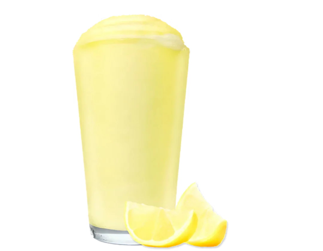 Zaxbys Menu With Prices 2026 68 Zaxby’s Frozen Lemonade served in a tall clear glass with lemon wedges, a cool, refreshing, and tangy frozen drink