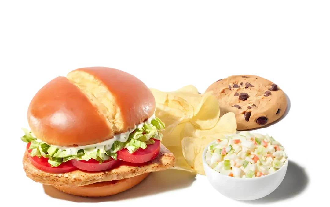 Zaxbys Menu With Prices 2026 92 Zaxby’s Grilled Chicken Sandwich Boxed Lunch with grilled chicken sandwich, chips, coleslaw, and a chocolate chip cookie