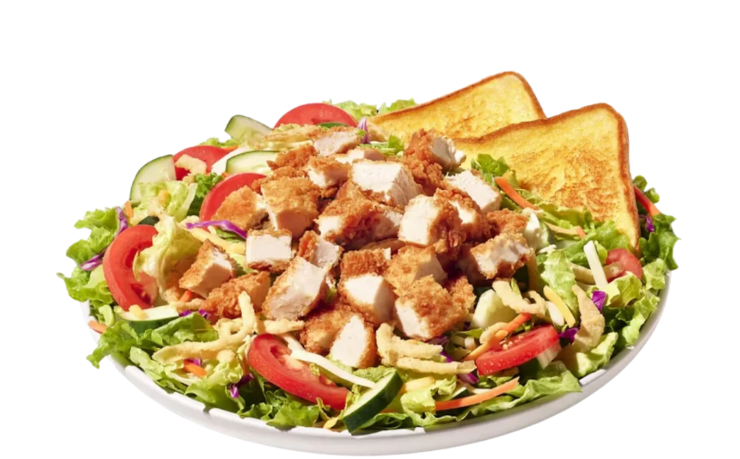Zaxbys Menu With Prices 2026 28 Zaxby’s House Zalad Platter with crispy chicken, fresh lettuce, tomatoes, cucumbers, cheese blend, and Texas toast