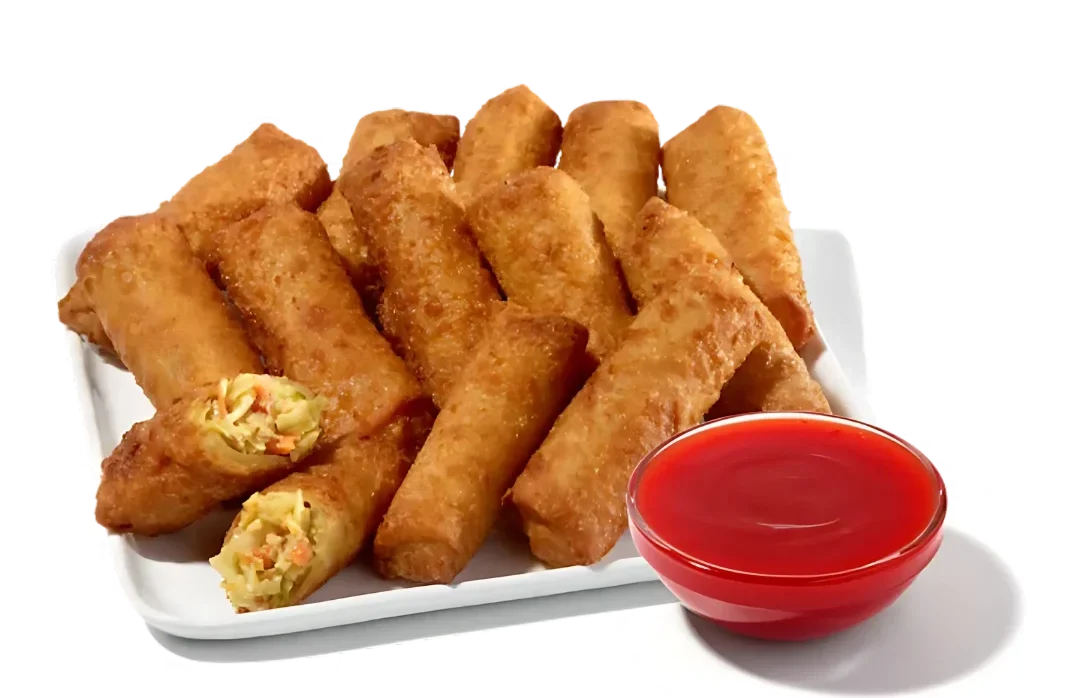 Zaxbys Menu With Prices 2026 100 Zaxby’s Veggie Egg Roll Platter with crispy golden rolls stuffed with vegetables served with sweet dipping sauce
