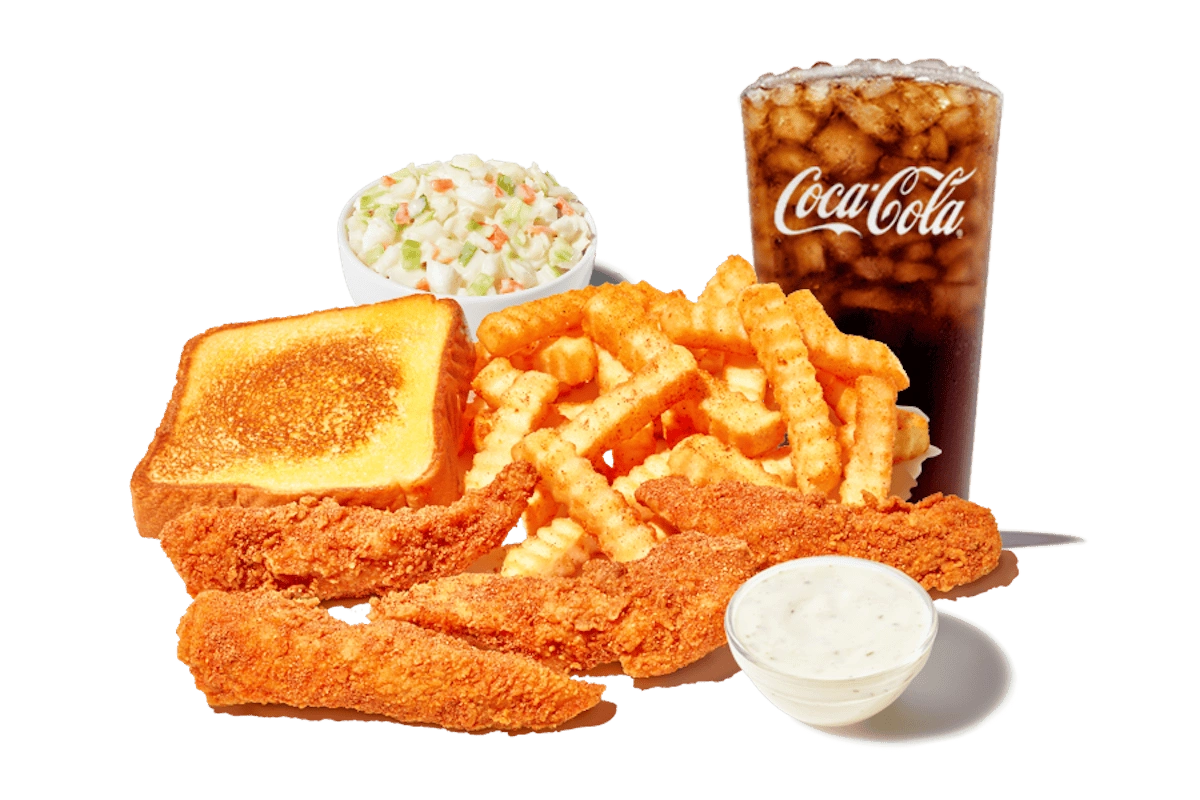 Zaxbys Menu With Prices 2026 6 Dry Rub Chicken Finger Plate